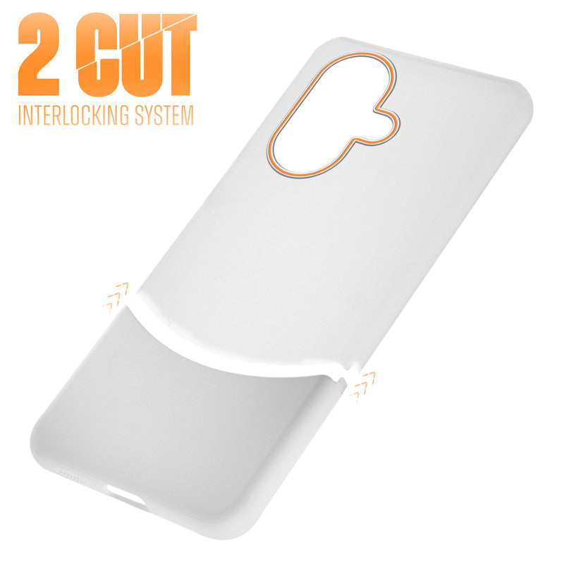 Frosted Case With 2-Cut Interlock For OnePlus Nord CE 3 5G