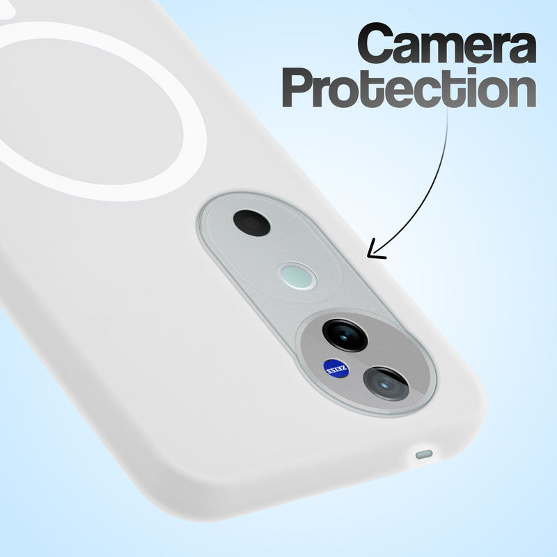 Classic Matte Silicone Back Case for Vivo V40 Pro 5G