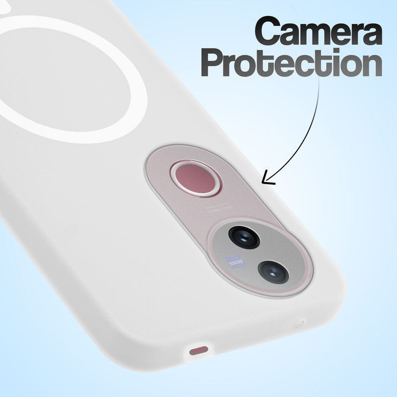 Classic Matte Silicone Back Case for Vivo T4R 5G