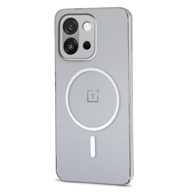 Colored Transparent Anti-Yellowing Magnetic Accessory Support Case For OnePlus 13S 5G