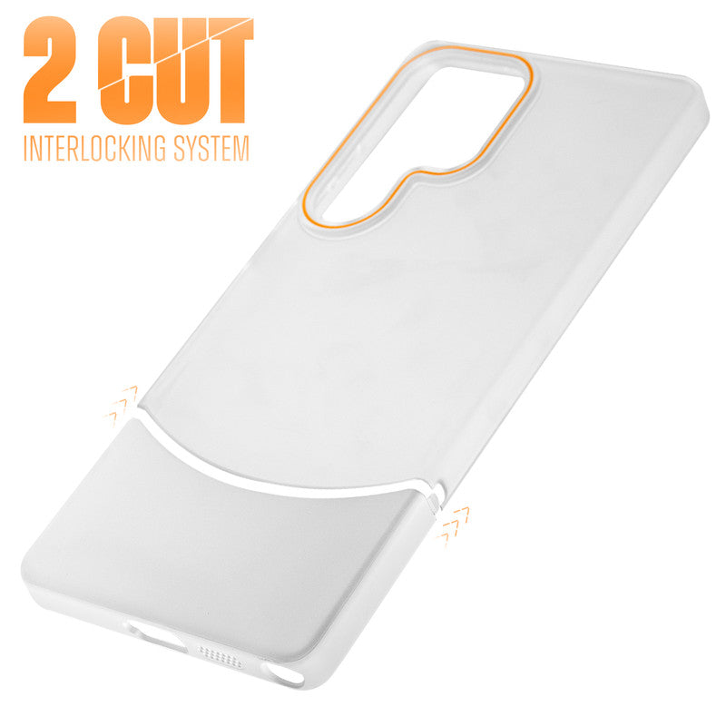 Frosted Case With 2-Cut Interlock For Samsung S23 Ultra 5G