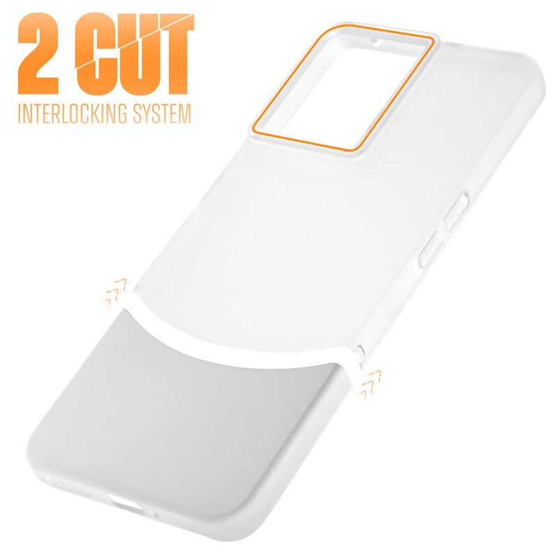 Frosted Case With 2-Cut Interlock For OnePlus 10R 5G