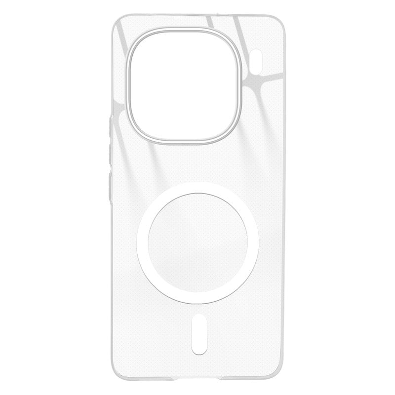 Anti-Yellow Colored Camera Line Case Support Magnetic Accessories Back Cover For iQOO 12 5G