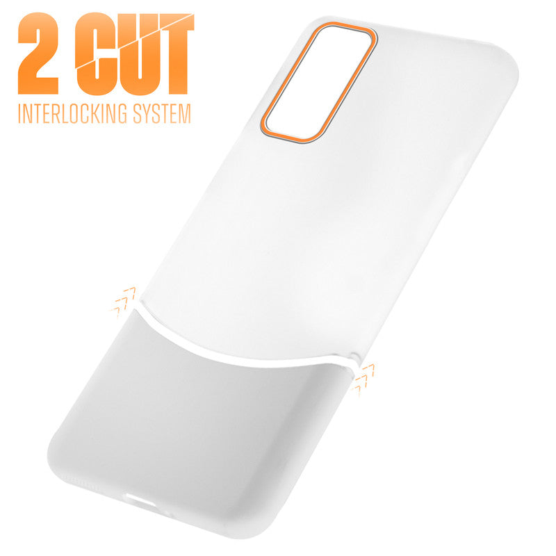 Frosted Case With 2-Cut Interlock For Samsung S20 FE 5G