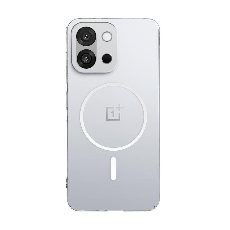 Colored Transparent Anti-Yellowing Magnetic Accessory Support Case For OnePlus 13S 5G