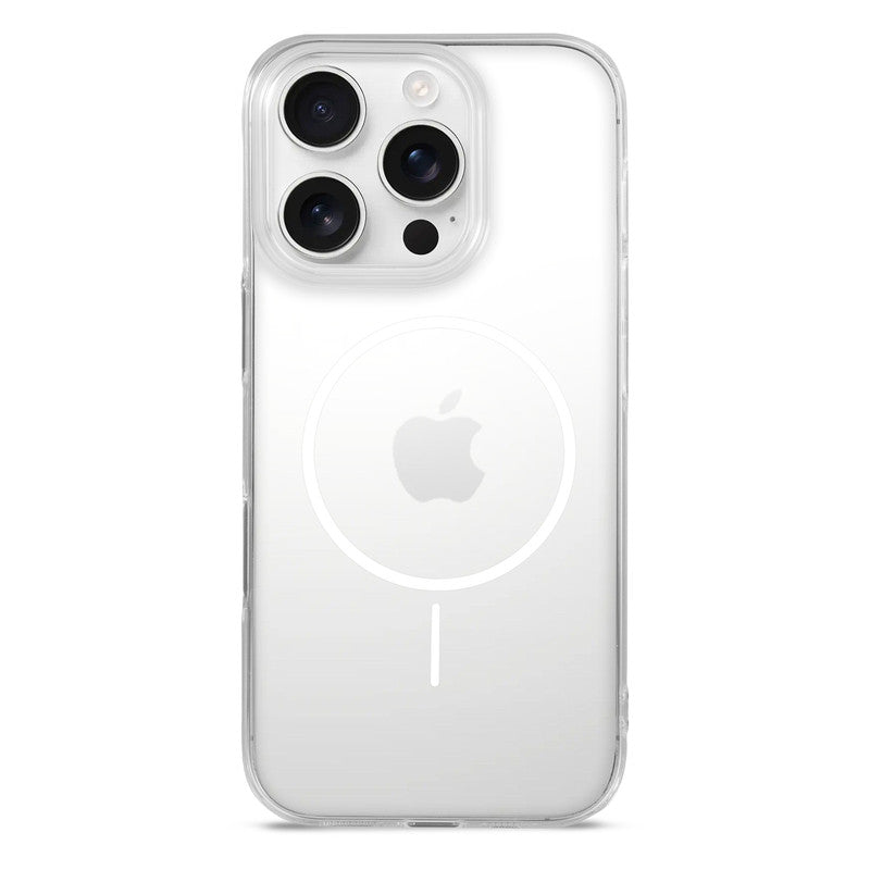 Crystal Clear Transparent Hard Back Anti-Yellowing Case with Wireless Charging Support Compatibility Phone Case For Apple iphone 16 Pro Max