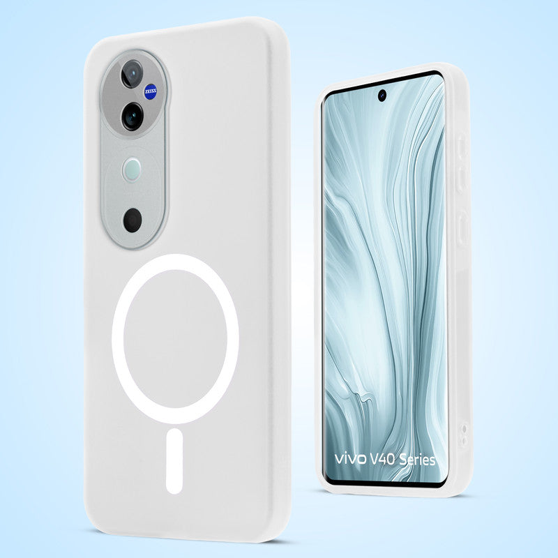 Classic Matte Silicone Back Case for Vivo V40 Pro 5G