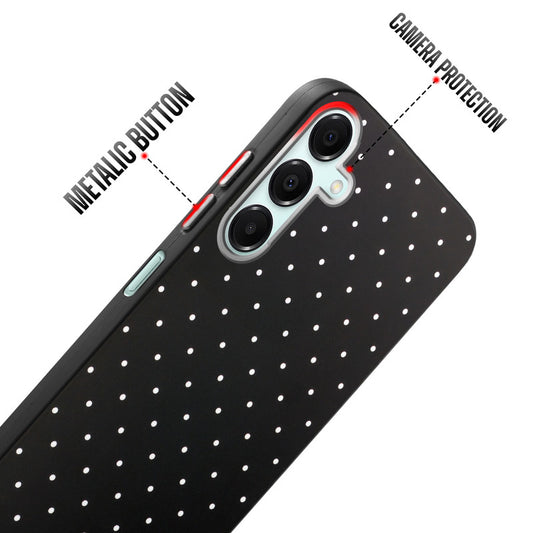 Rugged Hard Back Printed Case For Samsung A16 5G with Metal Ring Camera Protection and Buttons