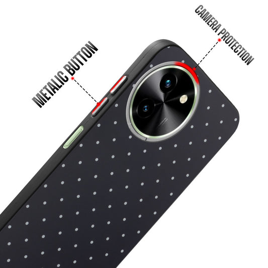 Rugged Hard Back Printed Case For Vivo T3x 5G with Metal Ring Camera Protection and Buttons