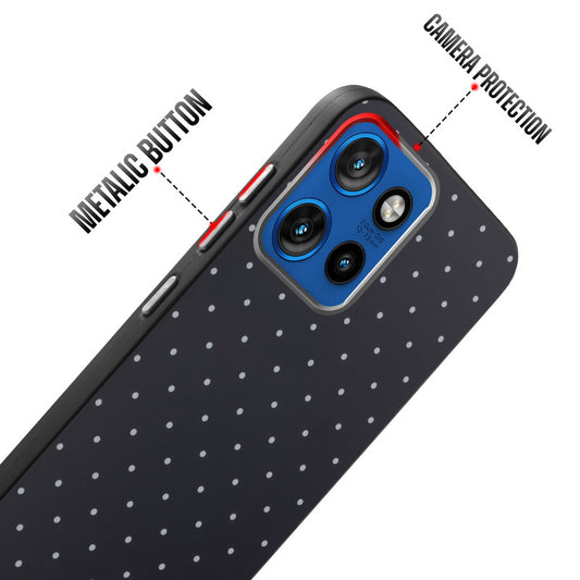 Rugged Hard Back Printed Case For Motorola Moto Edge 50 Neo 5G with Metal Ring Camera Protection and Buttons