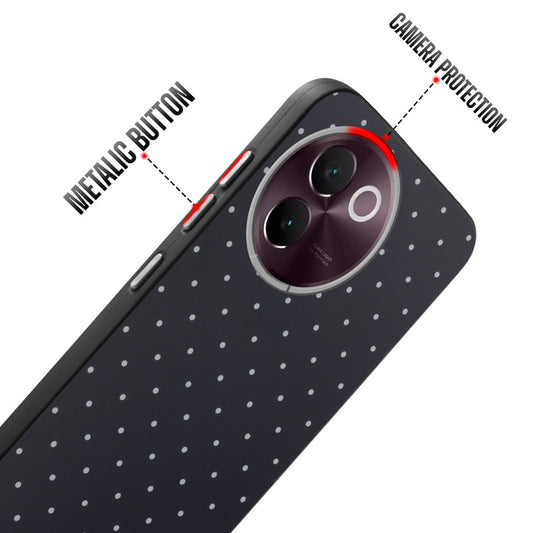 Rugged Hard Back Printed Case For Vivo V30e 5G with Metal Ring Camera Protection and Buttons