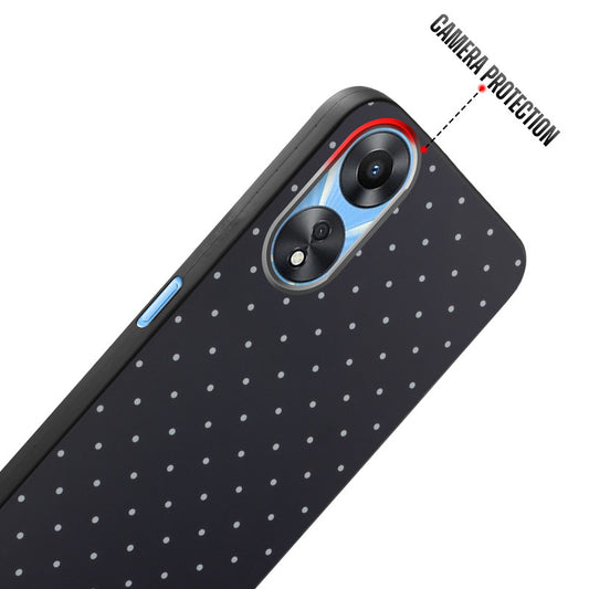 Rugged Hard Back Printed Case For Oppo A78 5G with Metal Ring Camera Protection and Buttons