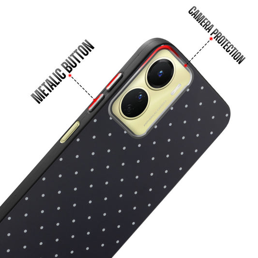 Rugged Hard Back Printed Case For Vivo Y56 5G with Metal Ring Camera Protection and Buttons