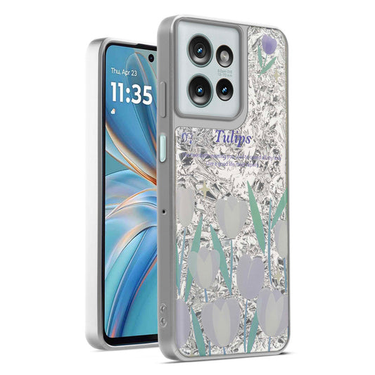 Shining Glossy Gradient Glitter Phone Back Cover Case for Motorola G75 5G