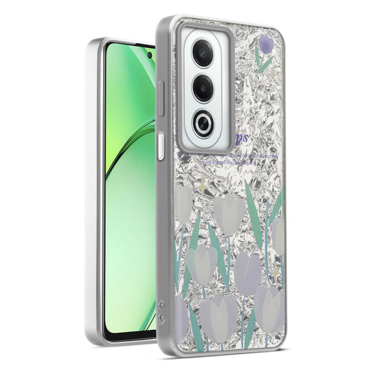 Shiny Foil Design Printed Back Case for Oppo K12x 5G With Soft Edges with Glossy Semi-Hard Back