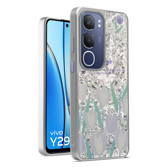 Shiny Foil Design Printed Back Case for Vivo Y29 5G With Soft Edges with Glossy Semi-Hard Back