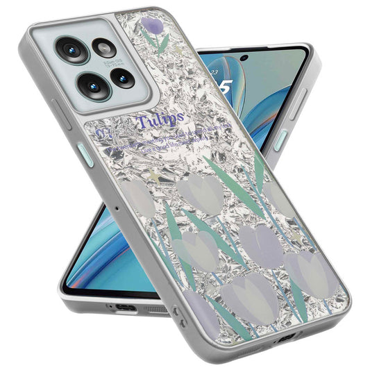 Shining Glossy Gradient Glitter Phone Back Cover Case for Motorola G75 5G