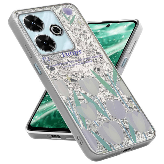 Shiny Foil Design Printed Back Case for Redmi 13 5G With Soft Edges with Glossy Semi-Hard Back