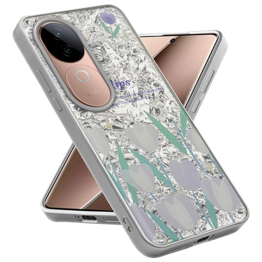 Shining Glossy Gradient Glitter Phone Back Cover Case for Vivo V40e 5G