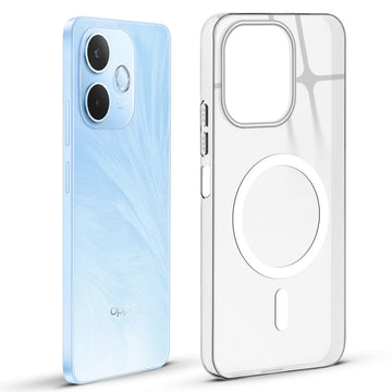 Anti-Yellow Colored Camera Line Case Support Magnetic Accessories Back Cover For Oppo A5 Pro 5G