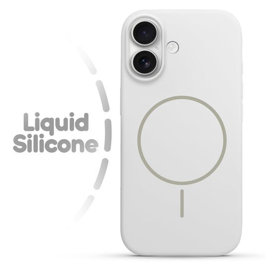 Cloud Feel Silicone Case for Apple iPhone 16 Plus – Supports Wireless Charging