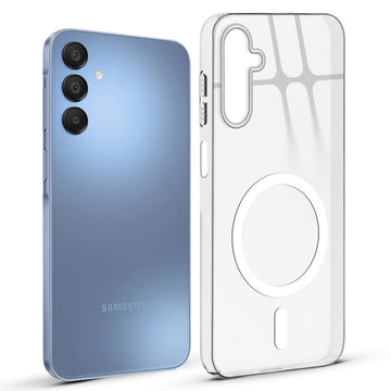 Anti-Yellow Colored Camera Line Case Support Magnetic Accessories Back Cover For Samsung A15 5G