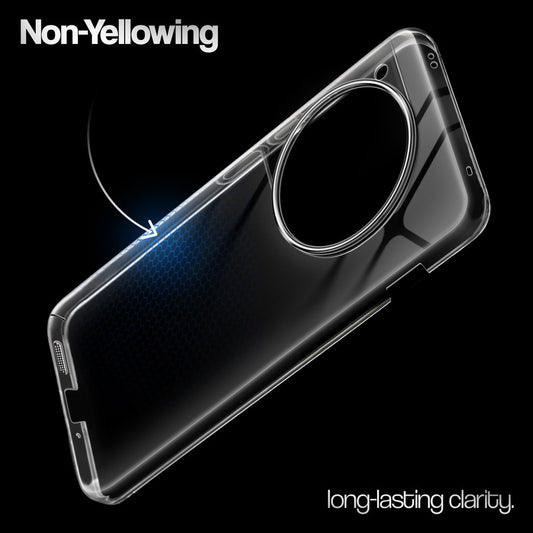 Crystal Clear Anti-Yellow Transparent Back Cover Case With Camera Ring Protection for OnePlus 12 5G