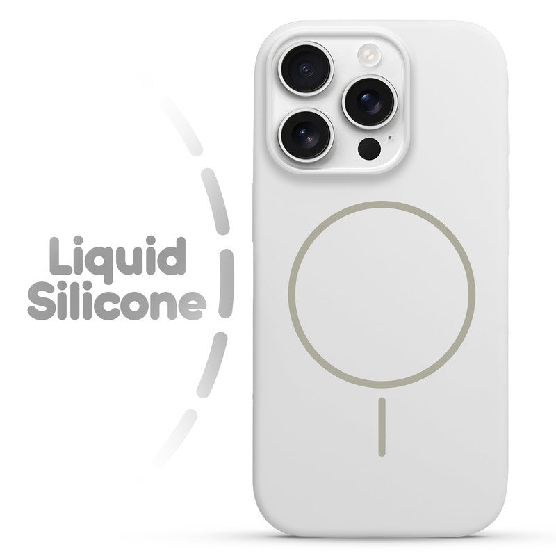 Cloud Feel Silicone Case for Apple iPhone 16 Pro – Supports Wireless Charging