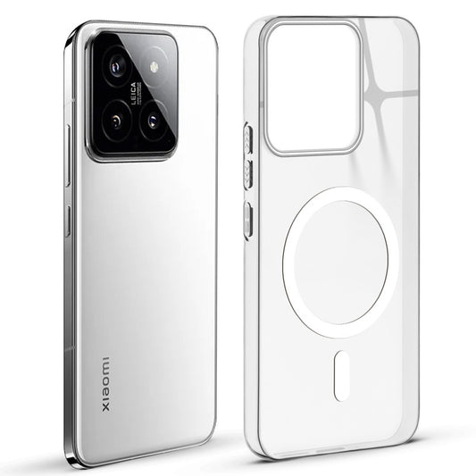 Anti-Yellow Scratch Resistant Case Support Wireless Charging Back Cover For Xiaomi 14 5G