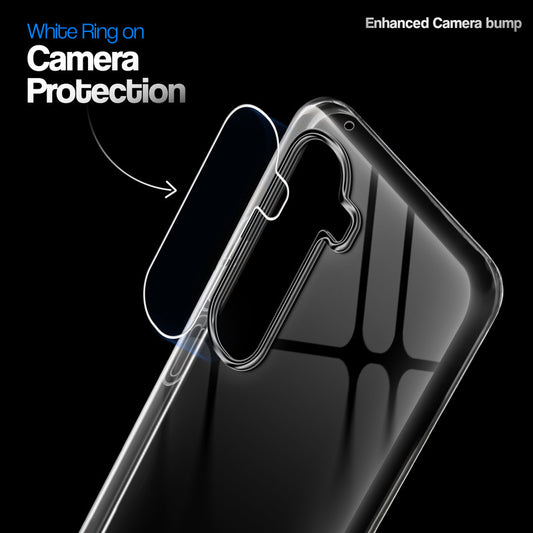 Crystal Clear Anti-Yellow Transparent Back Cover Case With Camera Ring Protection for Vivo Y400 Pro 5G