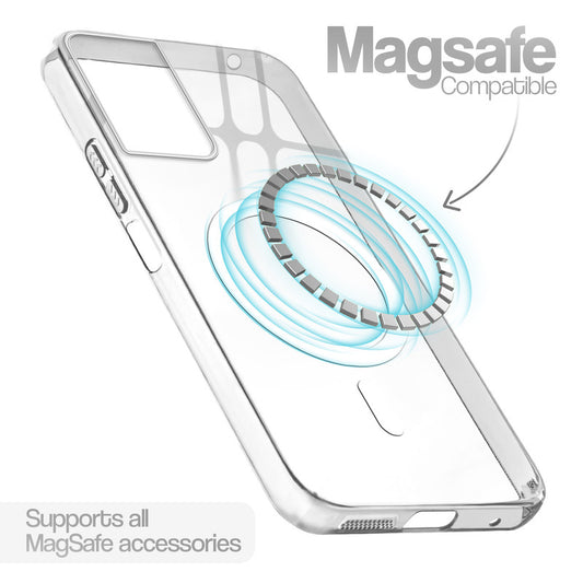 Anti-Yellow Scratch Resistant Case Support Magnetic Accessories Back Cover For Motorola G06 Power 5G