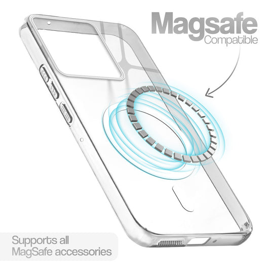 Anti-Yellow Scratch Resistant Case Support Magnetic Accessories Back Cover For Motorola G86 Power 5G