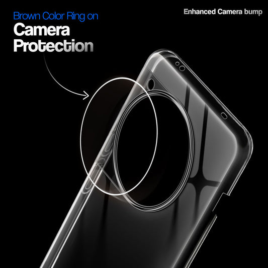 Crystal Clear Anti-Yellow Transparent Back Cover Case With Camera Ring Protection for OnePlus 12 5G