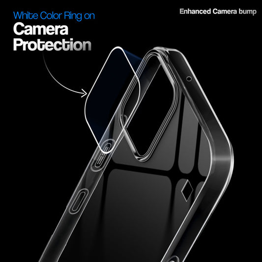 Crystal Clear Anti-Yellow Transparent Back Cover Case With Camera Ring Protection for Nothing Phone 3A Lite 5G