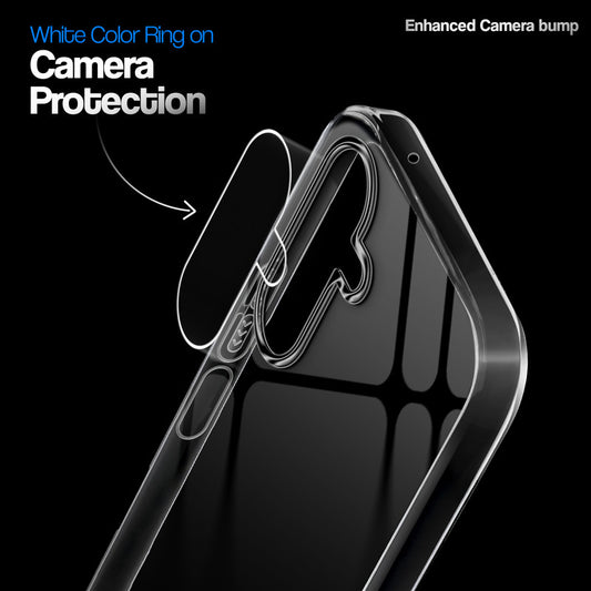 Crystal Clear Anti-Yellow Transparent Back Cover Case With Camera Ring Protection for Samsung F17 5G