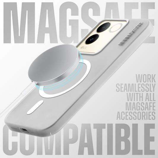 New Sleek Matte Wireless Charging Support Case For iQOO Z7 Pro 5G