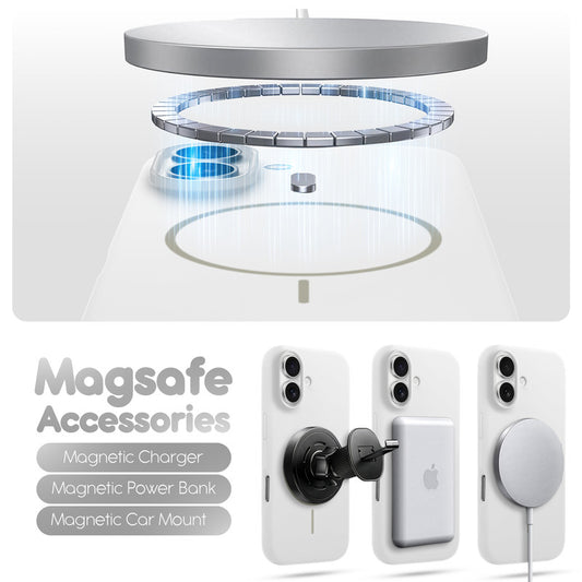 Cloud Feel Silicone Case for Apple iPhone 16 Plus – Supports Wireless Charging