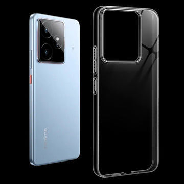 Crystal Clear Anti-Yellow Transparent Back Cover Case With Camera Ring Protection for Realme GT 7 5G