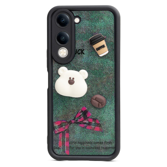 Playful 3D Cartoon Soft Back Case For Vivo Y19e With Camera Protection