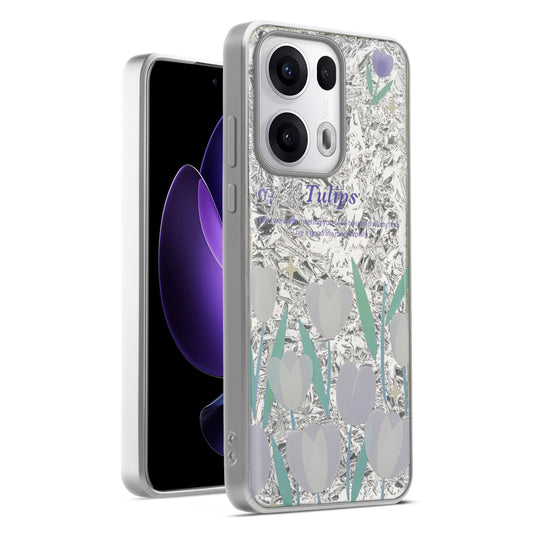 Shiny Foil Design Printed Back Case for Oppo Reno 13 Pro 5G With Soft Edges with Glossy Semi-Hard Back