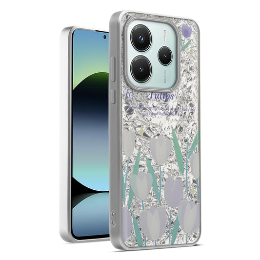 Shiny Foil Design Printed Back Case for Redmi Note 14 SE 5G With Soft Edges with Glossy Semi-Hard Back
