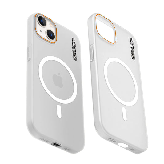 Colourful Frosted Matte Wireless Charging Support Back Cover Case for Apple iPhone 13 With Raised Camera Protection