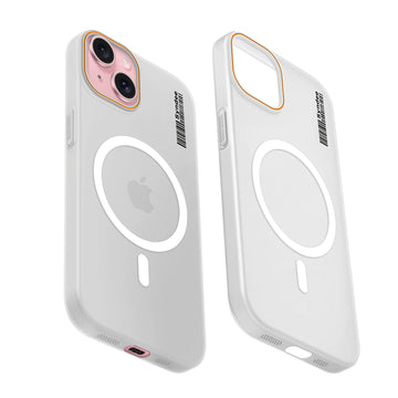 Colourful Frosted Matte Wireless Charging Support Back Cover Case for Apple iPhone 15 With Raised Camera Protection