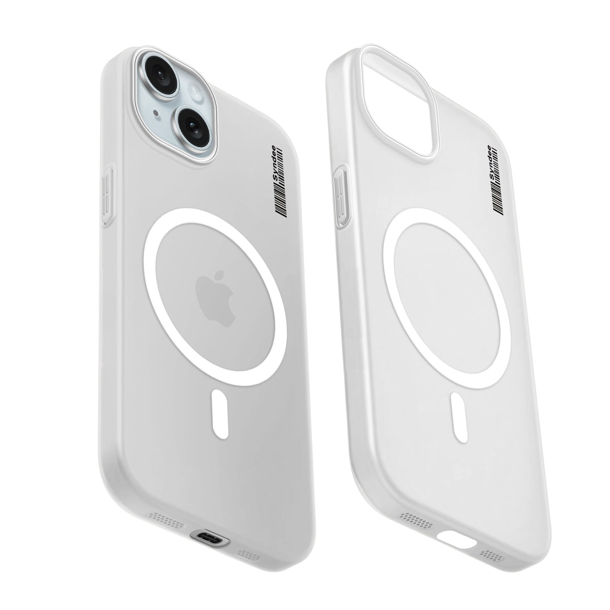 Frosted Sleek Matte Wireless Charging Support Back Cover Case For Apple iPhone 15 Plus With Raised Camera Protection