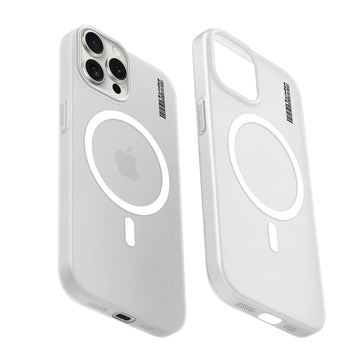 Frosted Sleek Matte Wireless Charging Support Back Cover Case For Apple iPhone 15 Pro Max With Raised Camera Protection