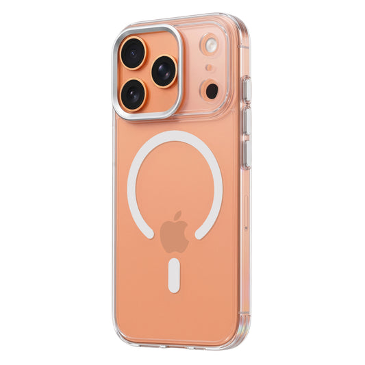 Premium Magnetic Transparent Case for Apple iPhone 17 Pro Max with Soft TPU Edges, Camera Bumper & Metal Finish Buttons