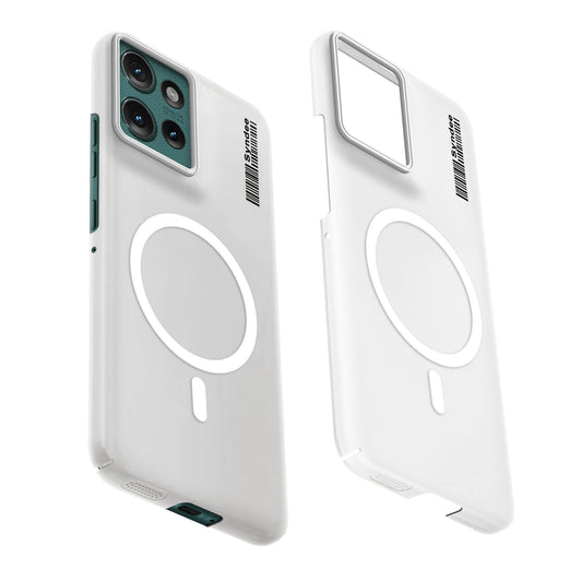 Frosted Sleek Matte Wireless Charging Support Back Cover Case for Motorola Moto Edge 50 5G With Raised Camera Protection