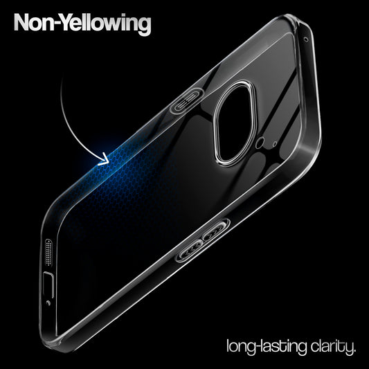 Crystal Clear Anti-Yellow Transparent Back Cover Case With Camera Ring Protection for Nothing Phone 2A