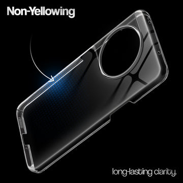 Crystal Clear Anti-Yellow Transparent Back Cover Case With Camera Ring Protection for OnePlus 11R 5G