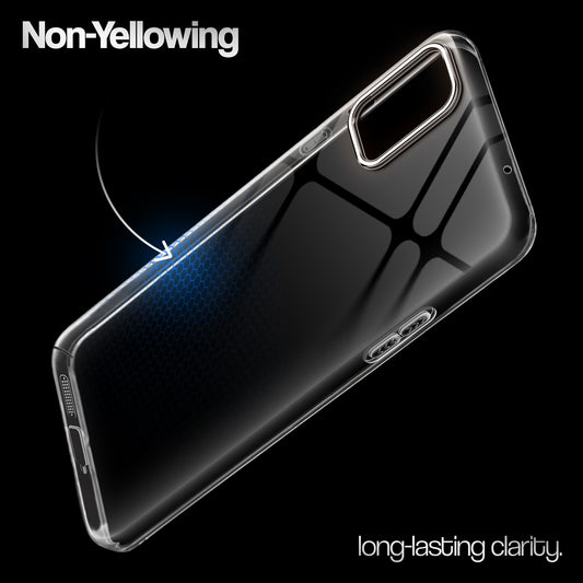 Crystal Clear Anti-Yellow Transparent Back Cover Case With Camera Ring Protection for OnePlus 9R